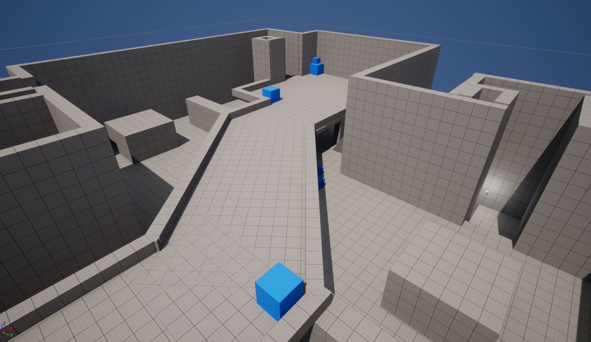 RockFlockStudio's tweet photo. map concept #grayboxing on #UE5 by Alice, our level designer
#indiegame #gamedevelopment #UnrealEngine5 https://t.co/L6Rjc97Kk6
