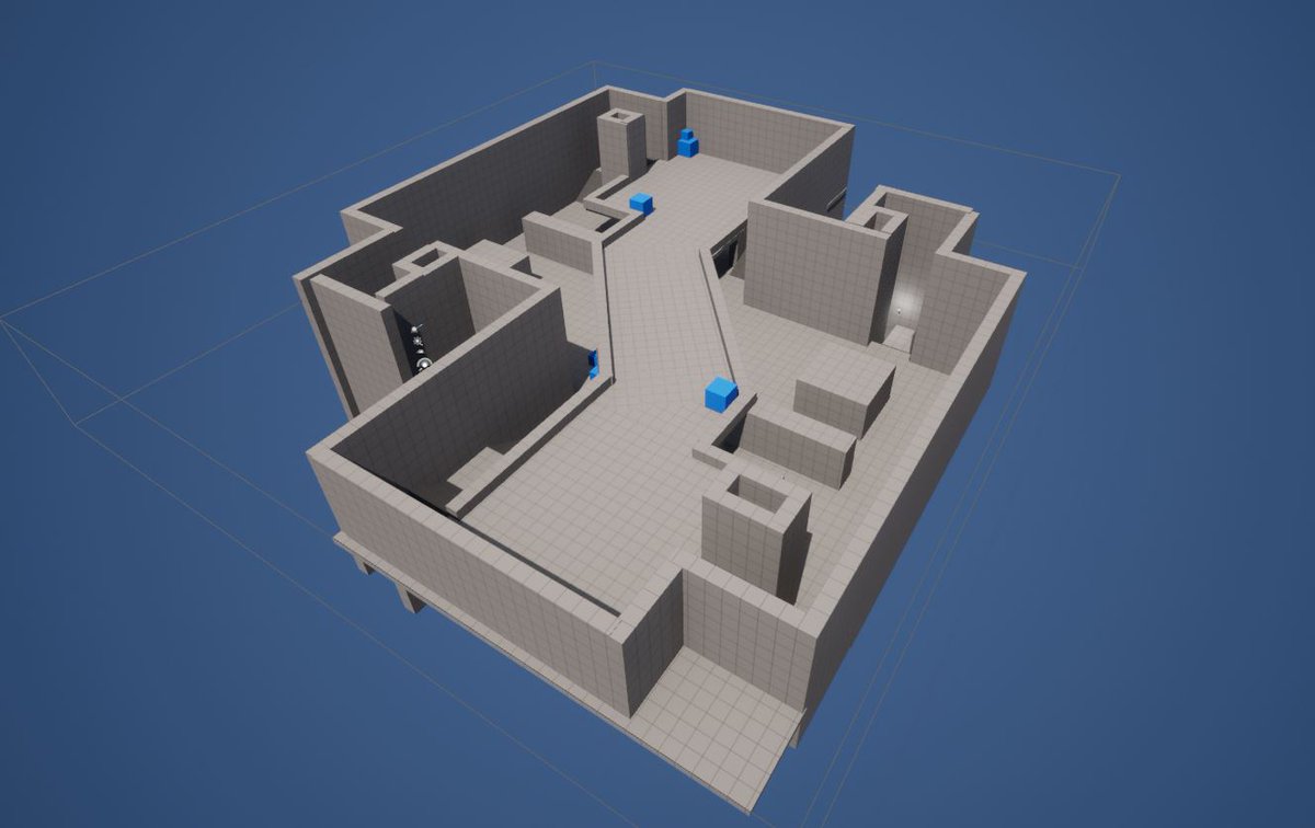 RockFlockStudio's tweet photo. map concept #grayboxing on #UE5 by Alice, our level designer
#indiegame #gamedevelopment #UnrealEngine5 https://t.co/L6Rjc97Kk6