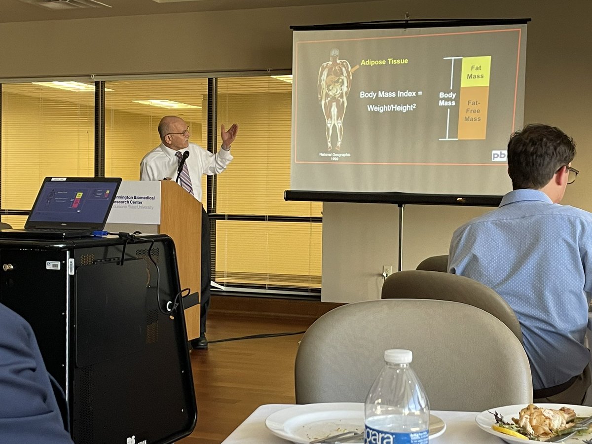 Dr. Steven Heymsfield presented his work on the Samsung Galaxy and Amazon Halo on how those devices can measure body competition during the February Pennington Biomedical Research Foundation Discovery Lunch @PBRCNews #ScholarshipFirst #LSUWorks #LSUResearch