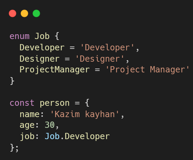 twit4kazim's tweet photo. Use TypeScript's enum feature to define a set of named constants. This can help make your code more readable and maintainable, and prevent accidental errors caused by typos or incorrect values. #typescript https://t.co/VOoNVjmPwU