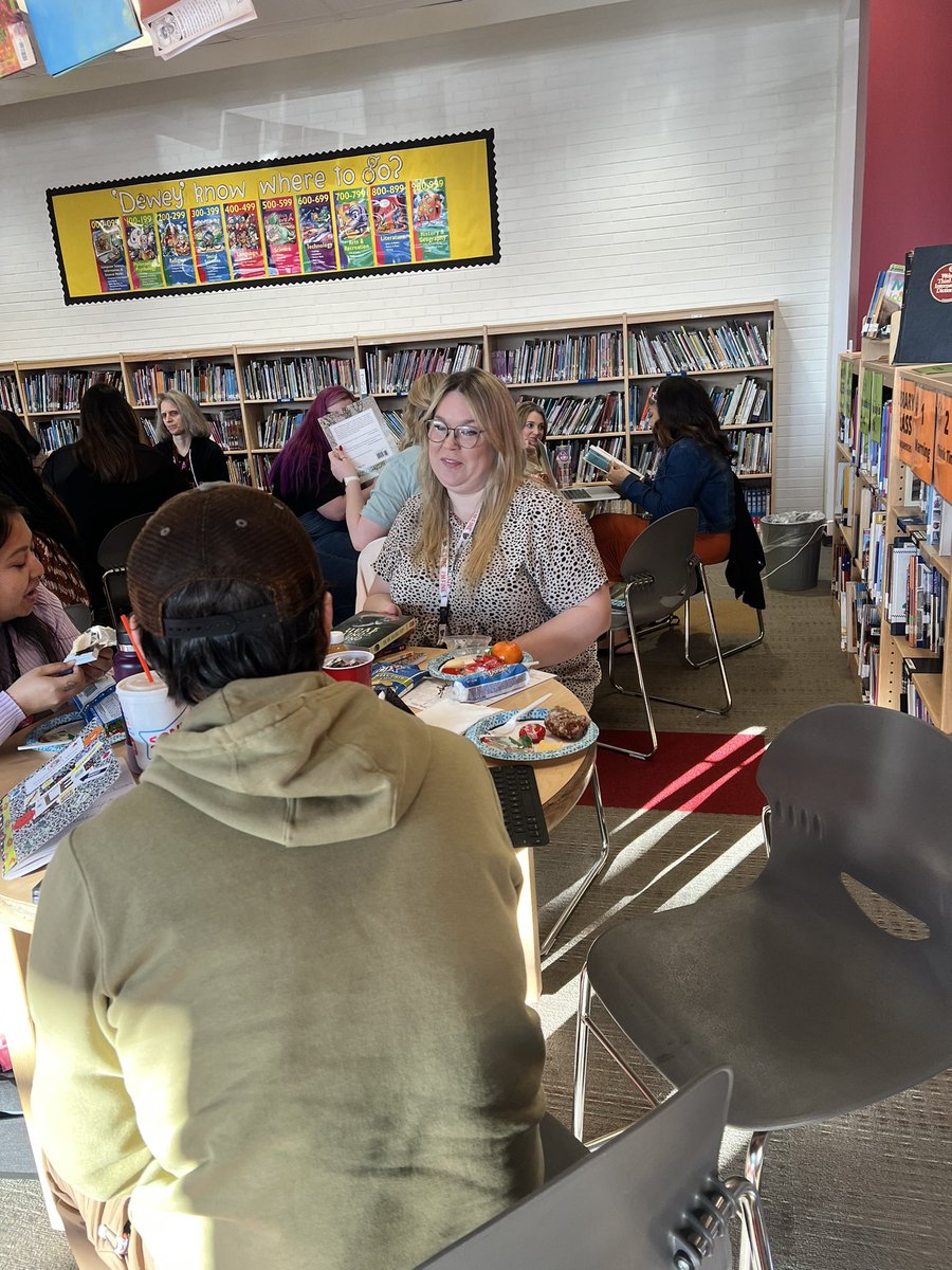 Teachers at Ridge Road received PD from me today on Book Talks and higher order questioning strategies.