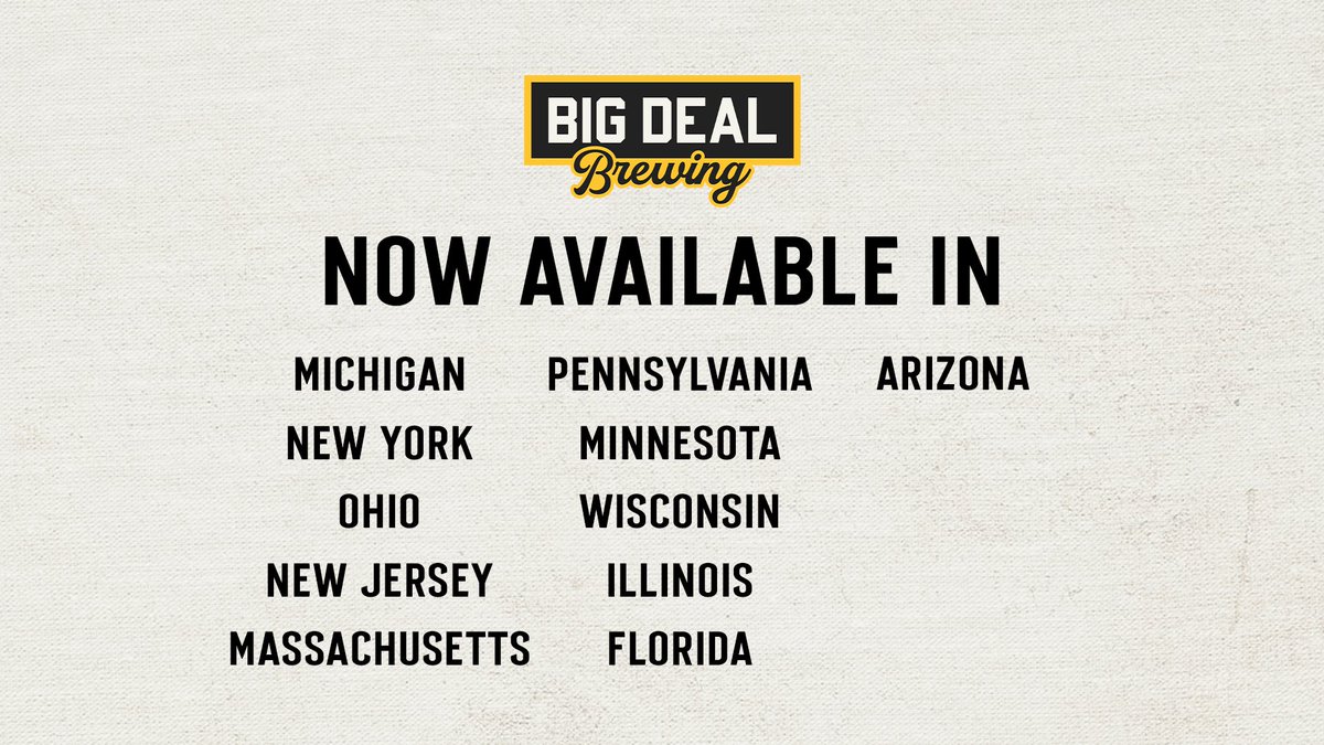 Find Big Deal Brewing near you⬇️
bigdealbrewing.com/finder/