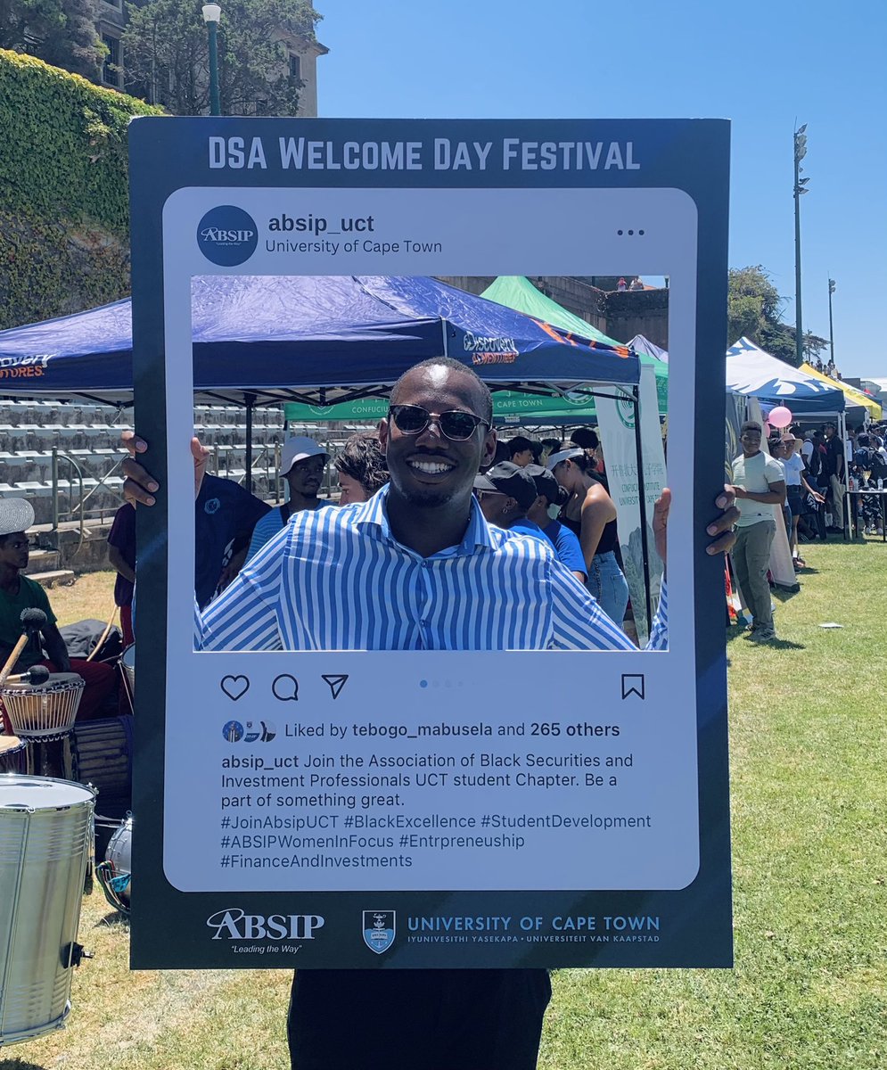 3 Years ago I said YES to ABSIP UCT as a naive first year student who didn’t even know what they were signing up for. Fast forward and I’m convincing every naive first year to make the same decision I made as the current Chairman. 

#SayYesToABSIP #WeAreABSIP #JoinAbsipUCT