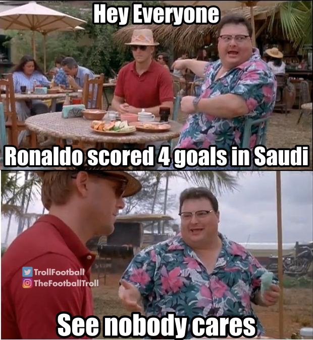 TrollFootball's tweet photo. Ronaldo fans trying to hype him https://t.co/0okU4gkWSu