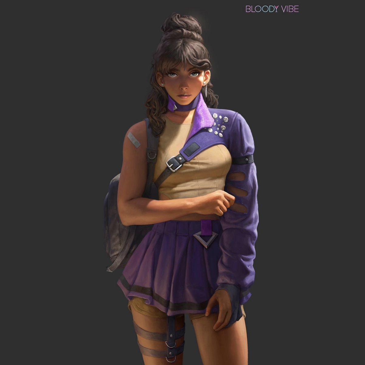 Our studio is proud to present the artworks for the upcoming supernatural story, Bloody Vibe. 
Vampire Julia in her iconic suit and Buffy concept. We also made props set for the story🔥🍷