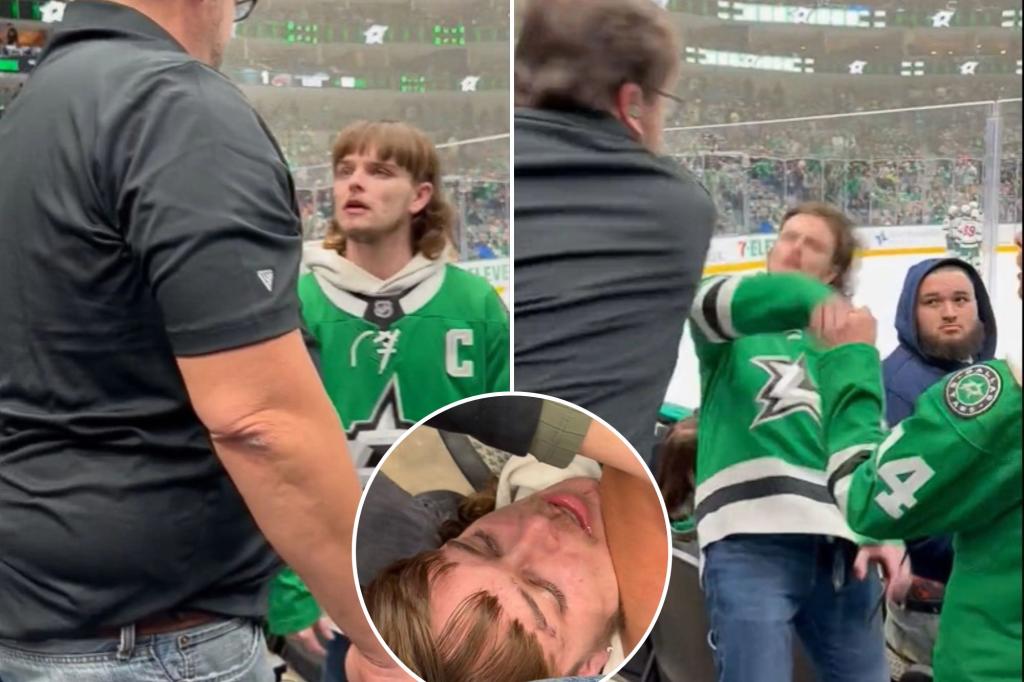 New York Post on Twitter "Dallas Stars fan punched in face after