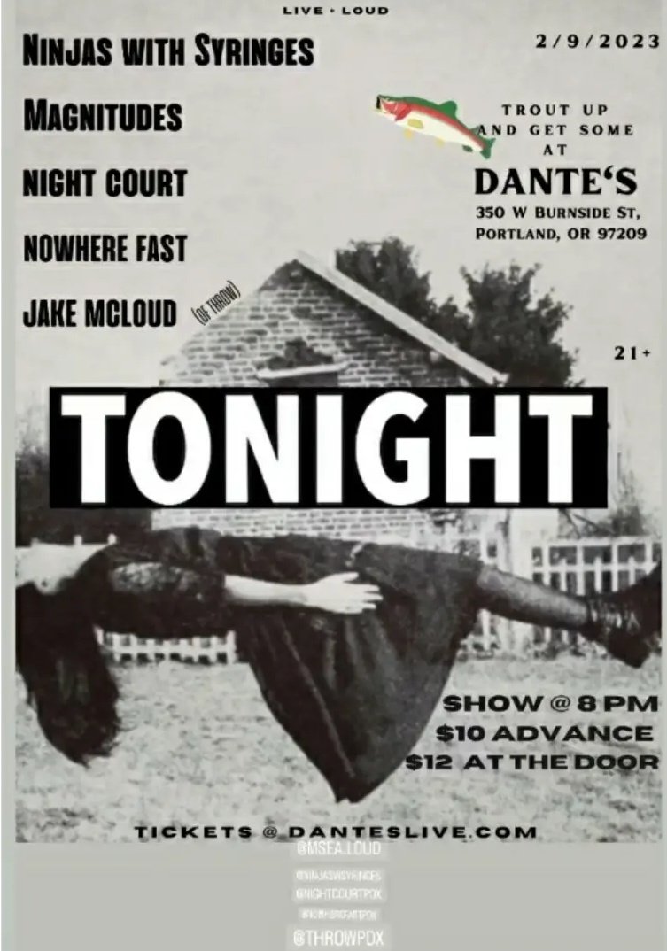Which night? #TONIGHT

<a href="/DantesLive/">🔥Dante's</a> 🐟 #TROUTUP
