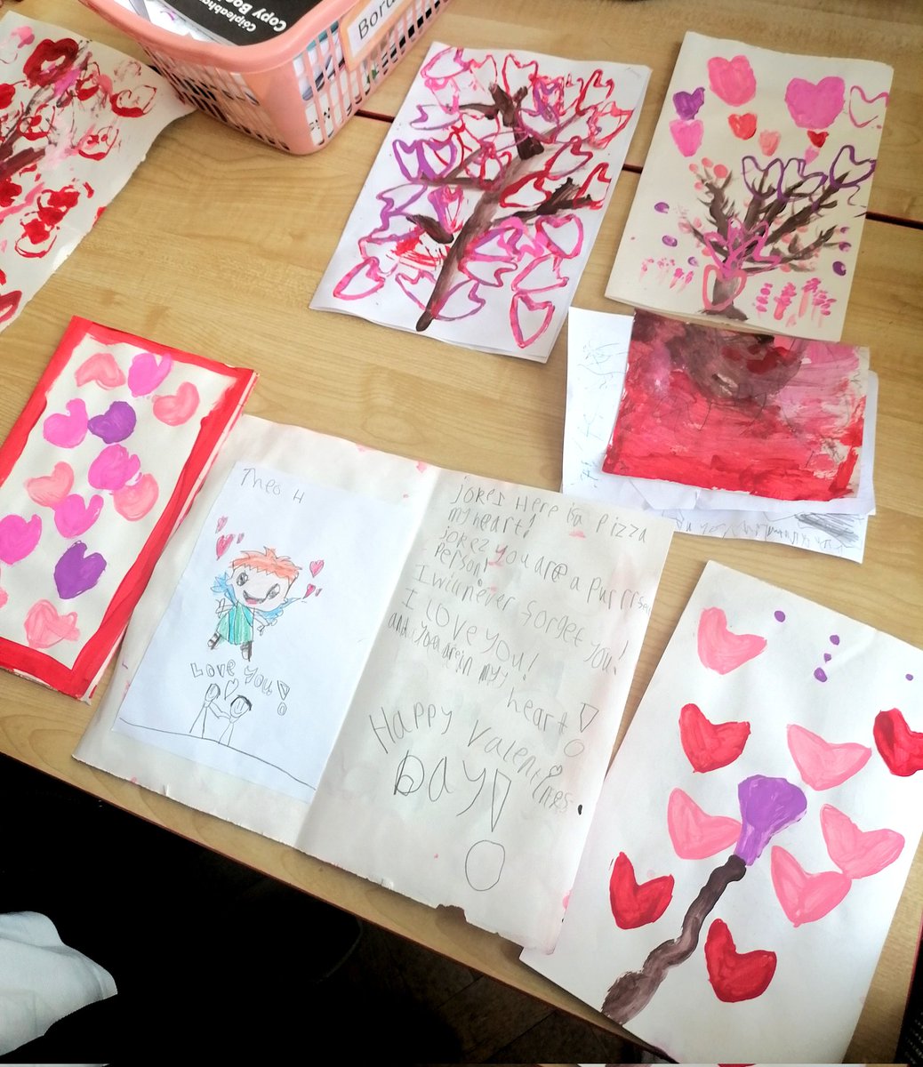 StjosephsNS1's tweet image. Miss Lahert&apos;s 1st class painted and wrote beautiful cards to give to their Valentines this week. We had lots of very proud children going home today ready to give their cards to those special to them! 
#IntegratedLearning #VisualArts #Literacy #History