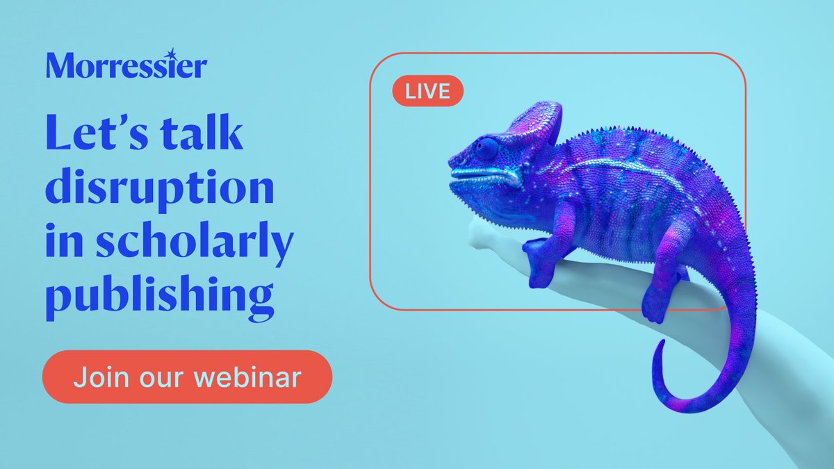 Very excited for our very own Othman Altalib to share his technology industry experience and wealth of knowledge and the applications for the scholarly community!

Save your place for our webinar:
eu1.hubs.ly/H02RDRh0
#ScholComm #ScholarlyPublishing #Morressier