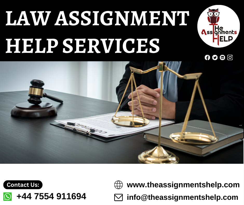 tasignmentshelp's tweet photo. Be confident! Because you choose our Law Assignment Help Services.
Contact Now
#lawassignmenthelp #assignmenthelp #businesslawassignmenthelp #lawassignment #helpwithlawassignment #lawassignmentwritingservice #onlinelawassignmenthelp #makemylawassignmenthelp #theassignmentshelp https://t.co/7FX7vHV172