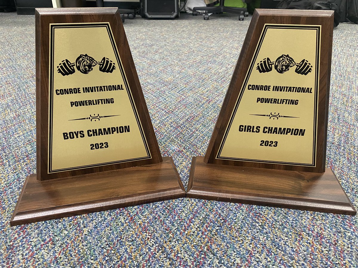 ConroePower's tweet image. Boys and Girls Team Champions at the 2023 Conroe Invitational Powerlifting Meet! #SicEmTigers