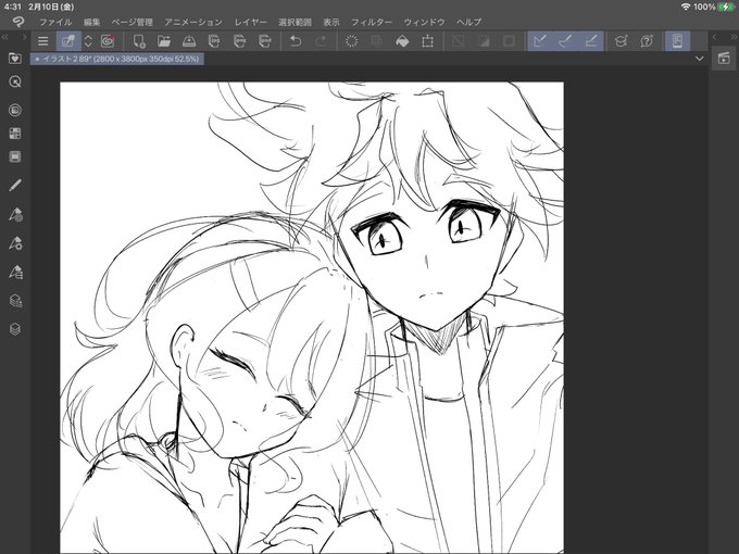 ツバライとかいう突如降ってきた概念に頭悩ませすぎて寝ずに描いてる 