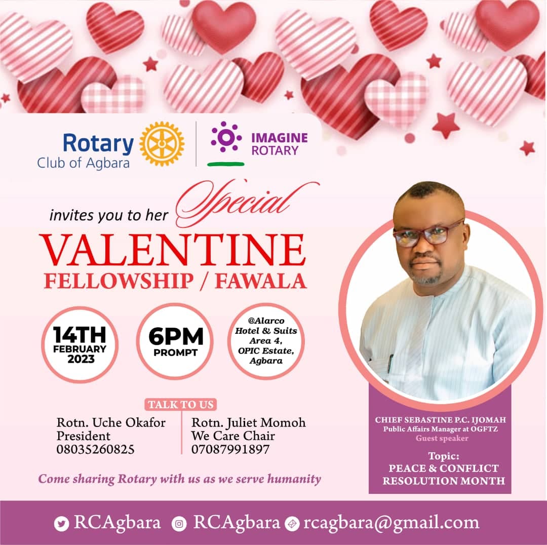 rcagbara's tweet photo. Dear Rotarians and friends of Rotary, please be our special guest.

#IMPUche 
#RCAgbara38thPresident
#RCAgbara
#HappyPeople
#ImagineRotary
#Rotary
#RotaryInAction
#PeopleOfService 

@Rotary9110 
@Rotary 
@RACOKOKO_ 
@zonemd9110 https://t.co/lhEWNGXOSM