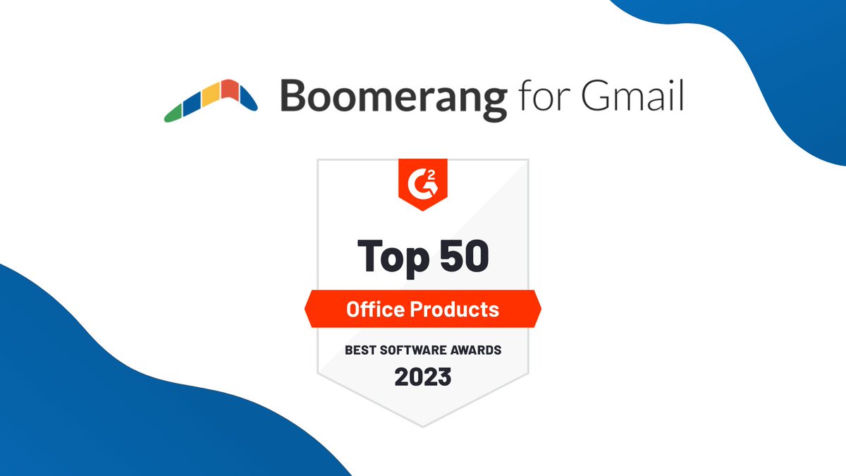 boomerang's tweet image. Exciting news: Boomerang has been ranked in the top office software products for 2023 by @G2dotcom! 

Install today to try it for yourself ⭢ boomerangapp.com/?utm_source=tw…

#BestSoftware2023