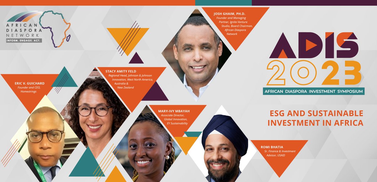 Read about the ESG and Sustainable Investment in Africa session to be featured during ADIS23 and meet the esteemed panel!
mailchi.mp/91d96940352d/a… 
#InvestAfrica #ADIS23 #ADISymposium2023 #ADISymposium