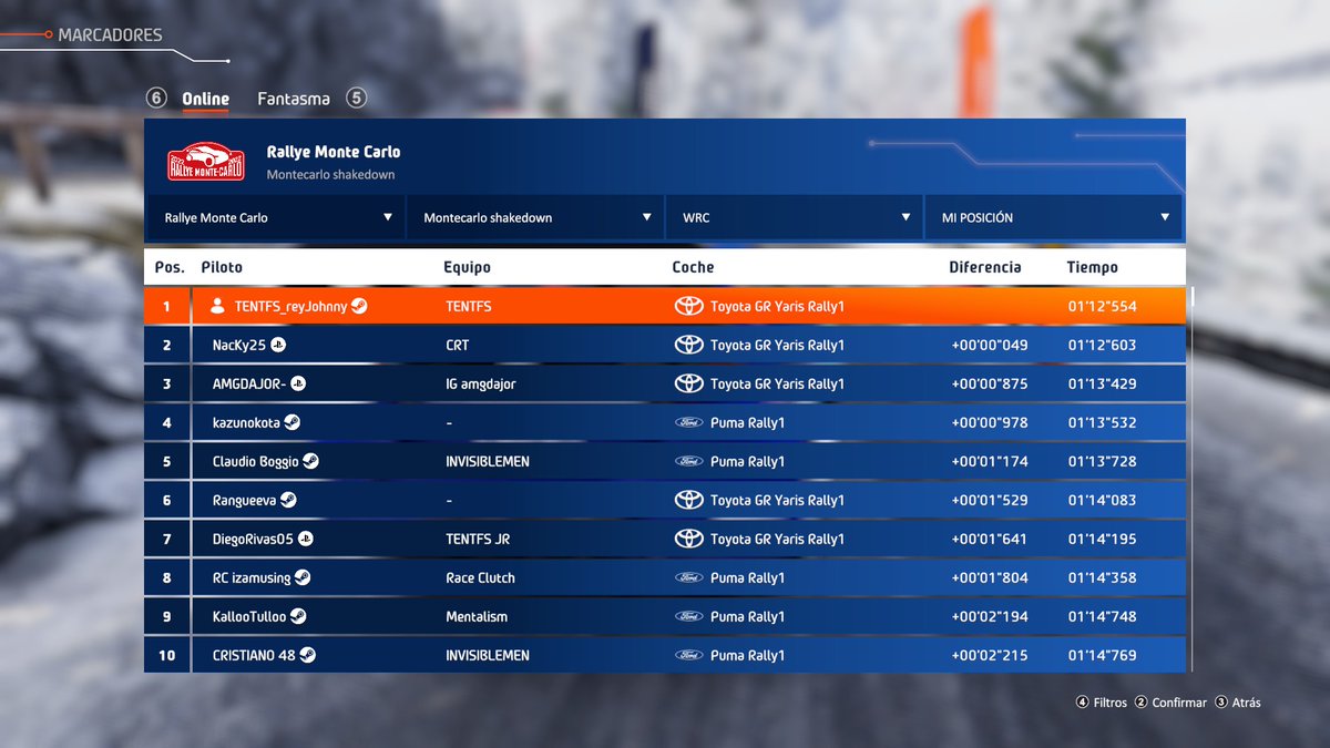 EVO_reyJohny's tweet photo. Couldn´t reach Nacky until I used the boost bug... How much longer will it take to fix how the boost or the bug boost works?? @WRCTheGame I hope you´ll be deleting my time on Montecarlo shakedown, and so many using this bug https://t.co/qqvO4izt0y