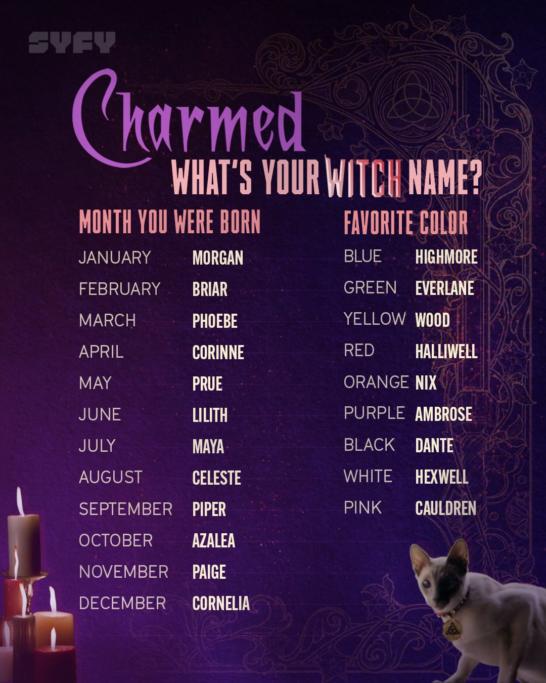 SYFY on Twitter "Find your place in the Charmed universe 🧙♀️ What’s