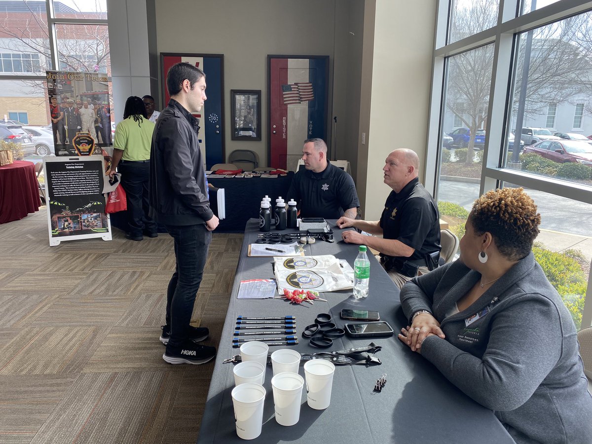 CityofAugusta's tweet photo. Augusta, Georgia's first hiring event of the year was a success!🎉  If you missed today's session, plan to attend the upcoming hiring events set for February 16 &amp; February 23. Visit https://t.co/xBg3jF85DG for details. https://t.co/9QZUjhlv3B