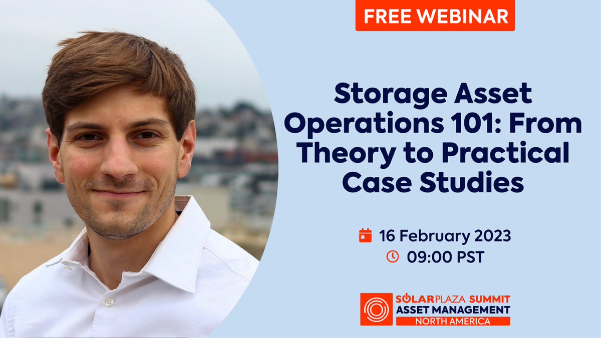 Power_Factors's tweet photo. Join us next week, February 16, for an exciting webinar on Storage Asset Operations 101. Discover the latest developments in the energy storage market and gain valuable insights from industry experts.

Register now to secure your spot:

https://t.co/45a3Es7CE7

#SolarPlaza https://t.co/8DejyERu6H