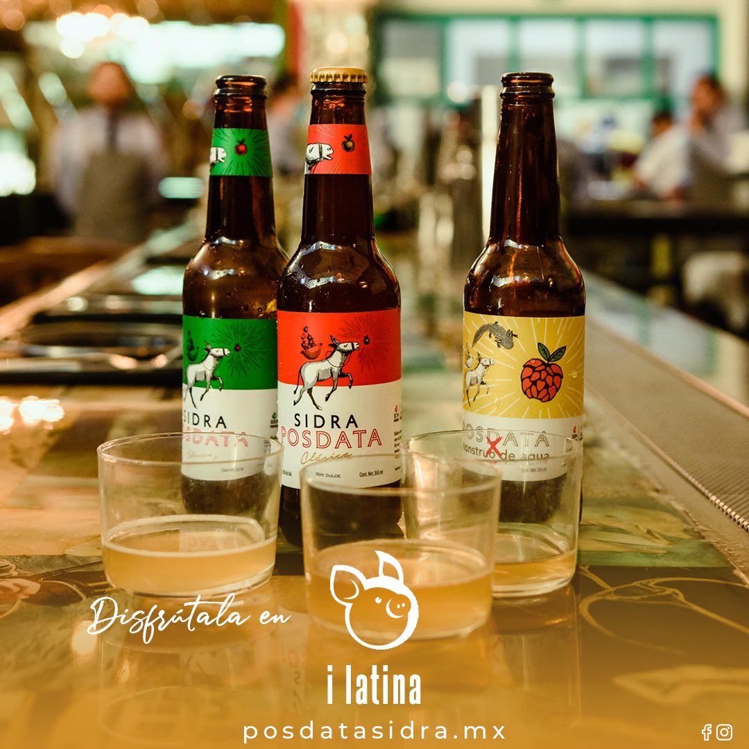 posdata_sidra's tweet photo. Nos encantas @ilatinarest 🥰y ahora ya con todas nuestras etiquetas listas para disfrutarse #ilatina #sidra #graf #Mexico https://t.co/u01pT81XUM