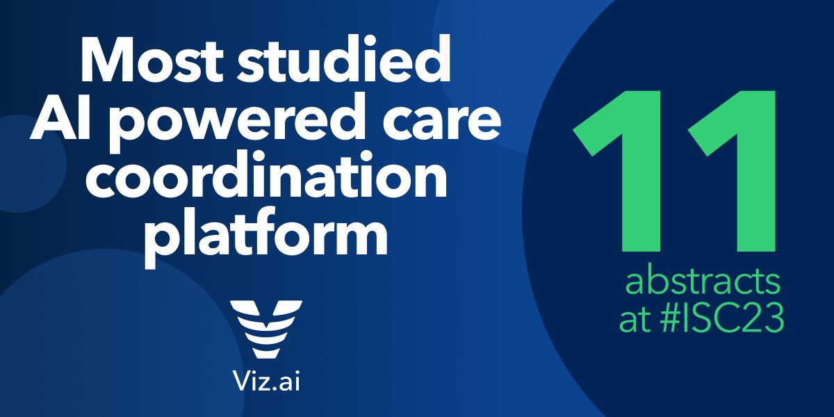 There are now 11 abstracts presented at #ISC23 showing the clinical evidence of #AI in #stroke, #aneurysm and #clinicaltrials. Amazing work by these care teams and clinical partners. 👏 View full details here: viz.ai/events/interna…