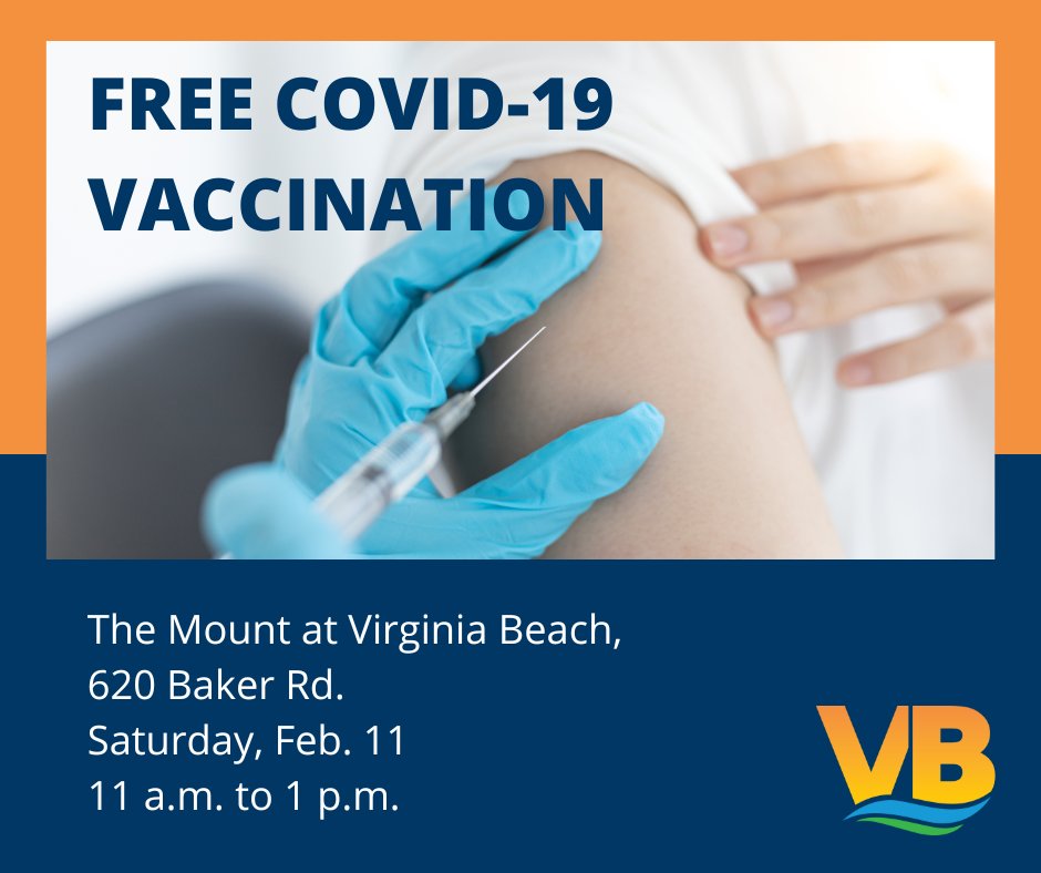 Virginia Beach on Twitter ". VBDPH will host a FREE COVID19