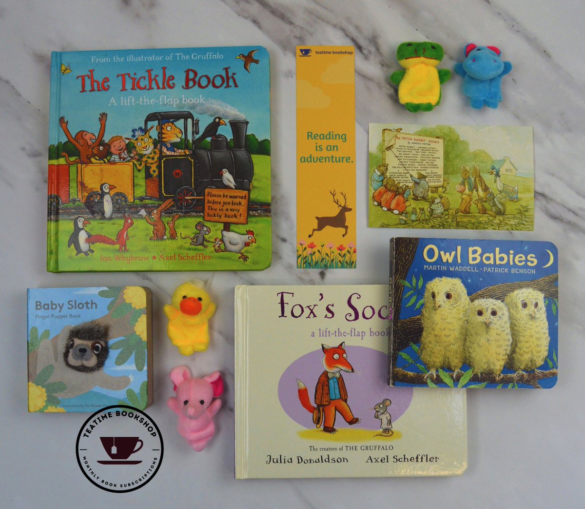 teatimebookshop's tweet photo. Keep the little ones quiet this half term with a @teatimebookshop book box!

We have the Toddler Book Box (1-3 yrs), Little Ones (4-7 yrs) and Young Book Worm Book Boxes (8-11 yrs)

#lovereading #lovebooks #halfterm #thingstodo #thingstodowithkids #londonmums https://t.co/Vjbg2vGYPZ