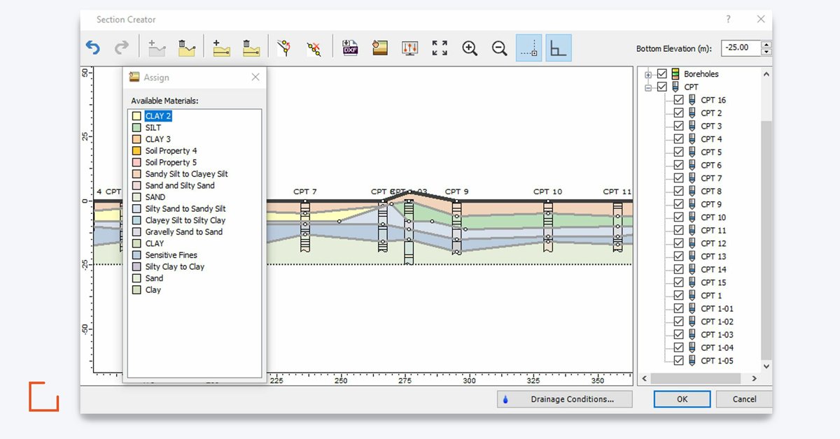 Rocscience's tweet photo. Maximize your experience with Settle3's new CPT Soil Classification feature and improved UI design. Refer to our detailed article to learn more - https://t.co/Q3b8GvrbS6
#Settle3 #SettlementAnalysis #GeotechnicalEngineering https://t.co/g0A6cYvx2Z