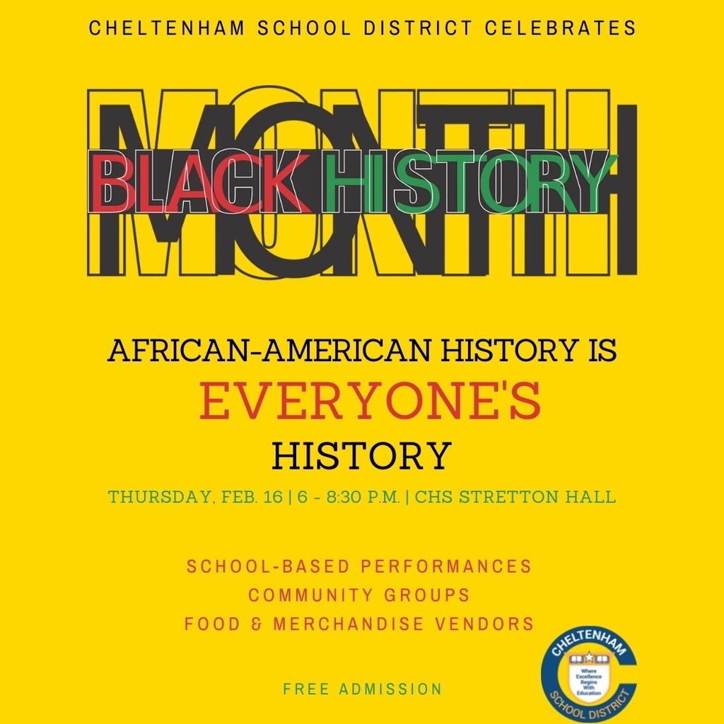 CSD's annual Black History Month Celebration is back for the first time since 2020 this Thursday, Feb. 16, from 6-8:30 p.m. in CHS' Stretton Hall. Bring the whole fam to see school-based performances and check out the community groups and food &amp; merchand… instagr.am/p/Coc-Z6CNUTj/