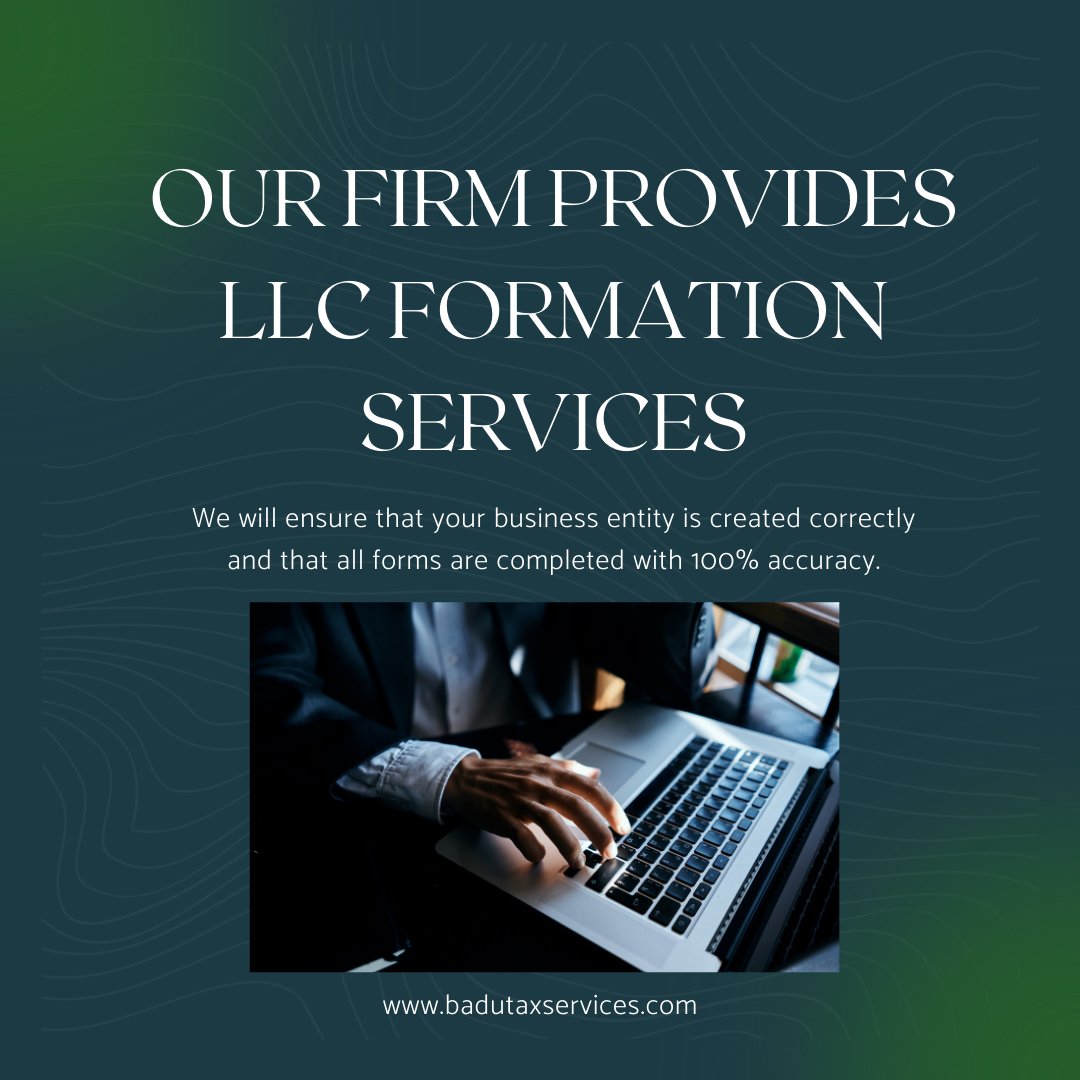 BaduTaxServices's tweet image. Are you looking for LLC formation services? If you are, then you’ve come to the right place. ✍️

☎️: (773) 819-5675
📩: support@badutaxservices.com
🌐: badutaxservices.com

.

#taxservices #entityformation #taxrepresentation #taxandconsultingservices #taxfirm #badutaxservice