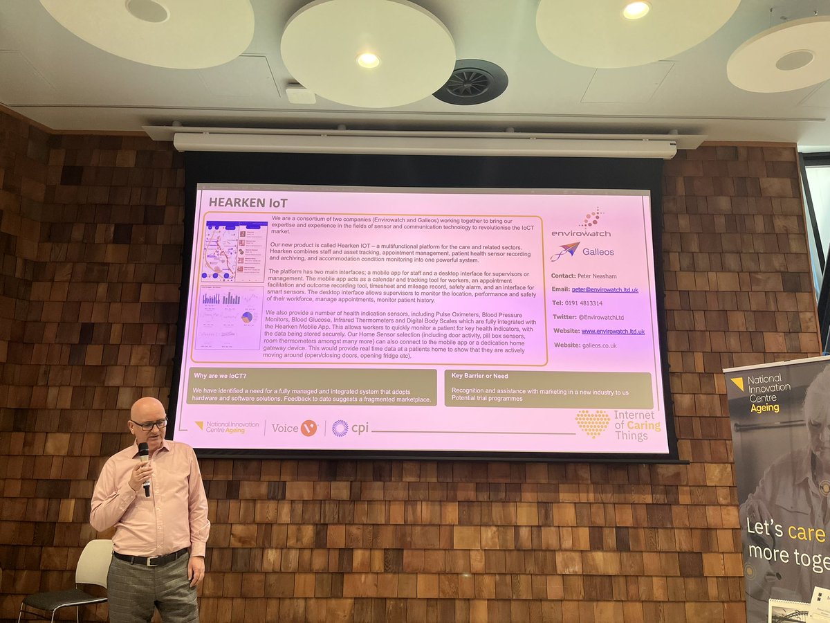 Great afternoon at @TheCatalystUK finding out about the #InternetofCaringThings with @UKNICAofficial 

#ageingintelligence #Innovation #IoCT #IoCTmarket2023