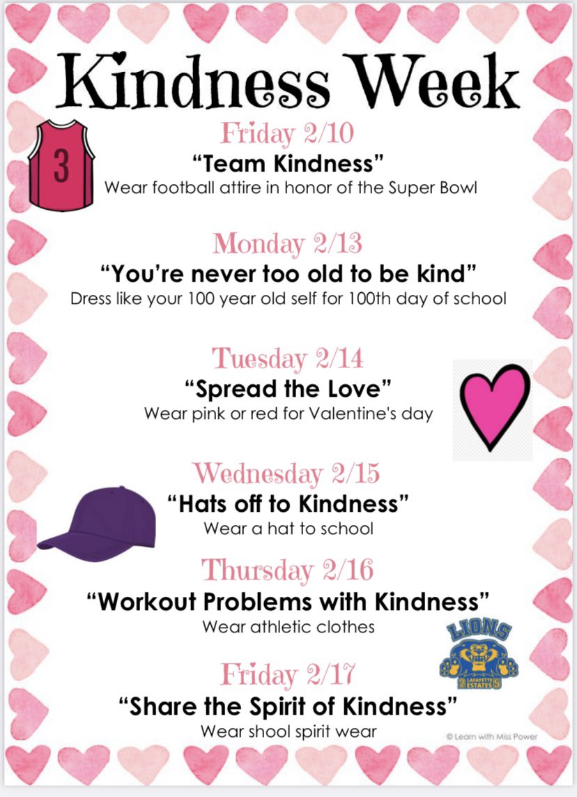 We have a great Kindness Week going on!