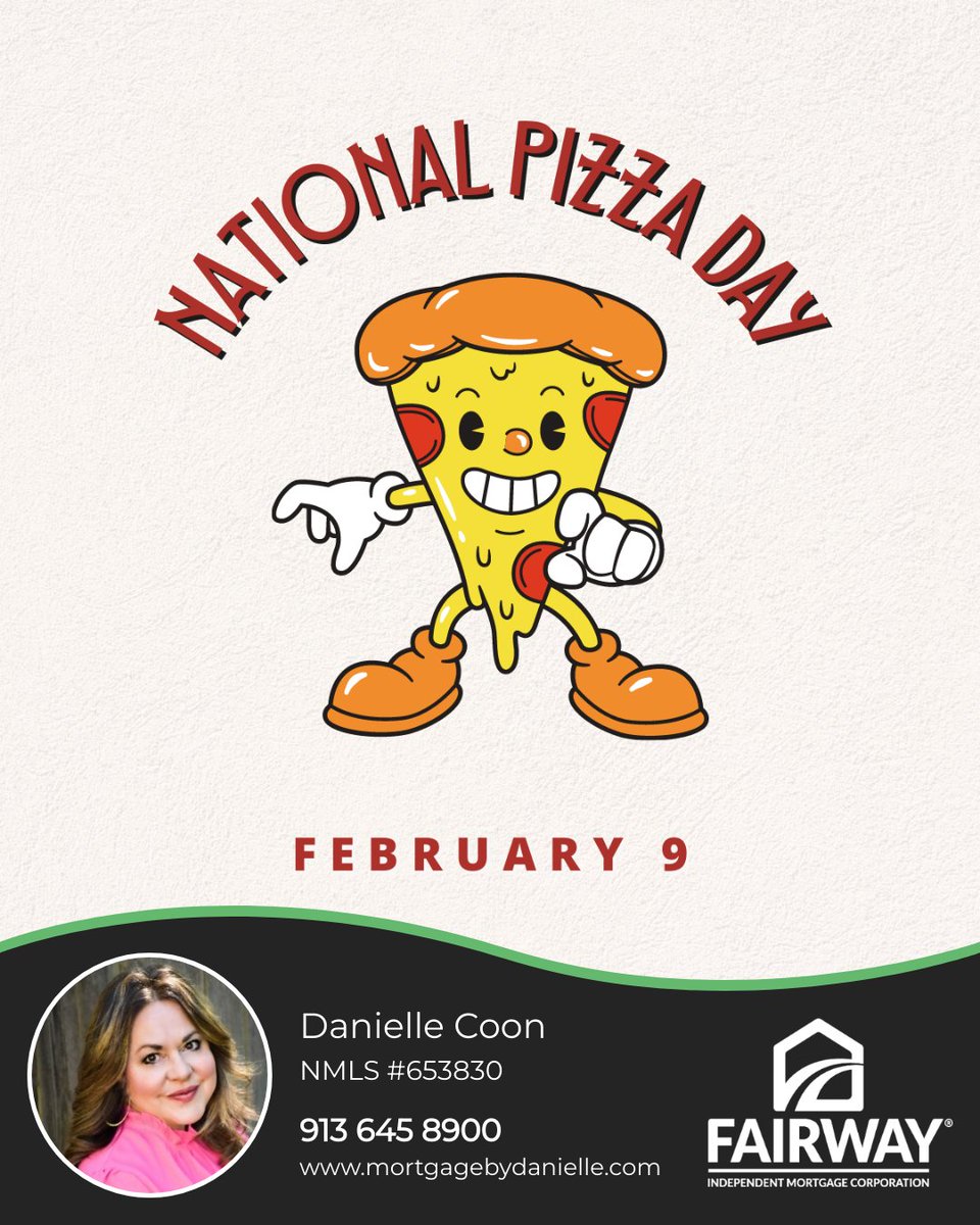daniellecoonkc's tweet photo. What kind of person doesn’t like pizza?

A weirdough.

Happy National Pizza Day! What's your favorite kind of pizza?

#mortgagebydanielle #pizza #pizzaday #nationalpizzaday #pizzaday2023 #pizzatoppings #pizzatime #pizzaoven https://t.co/Mb9JR7sshs
