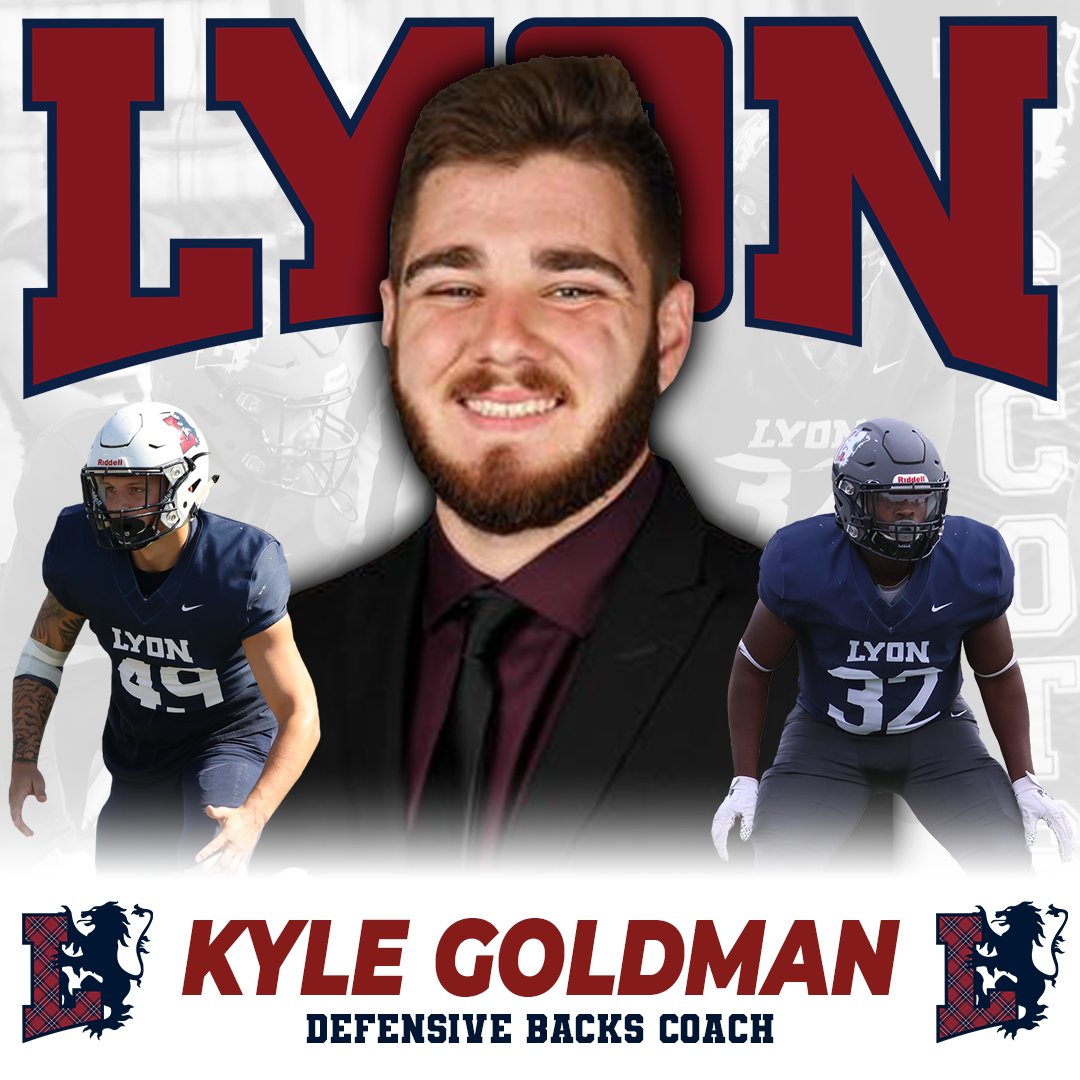 LyonScotsFB's tweet photo. Let’s give a warm welcome to our new Assistant Defensive Backs Coach, @Coach_K_Goldman! We’re excited to have Coach Goldman in Batesville working with our guys! #LyonWay🛡️ #DayByDay🕑 https://t.co/6uayPjxsBc