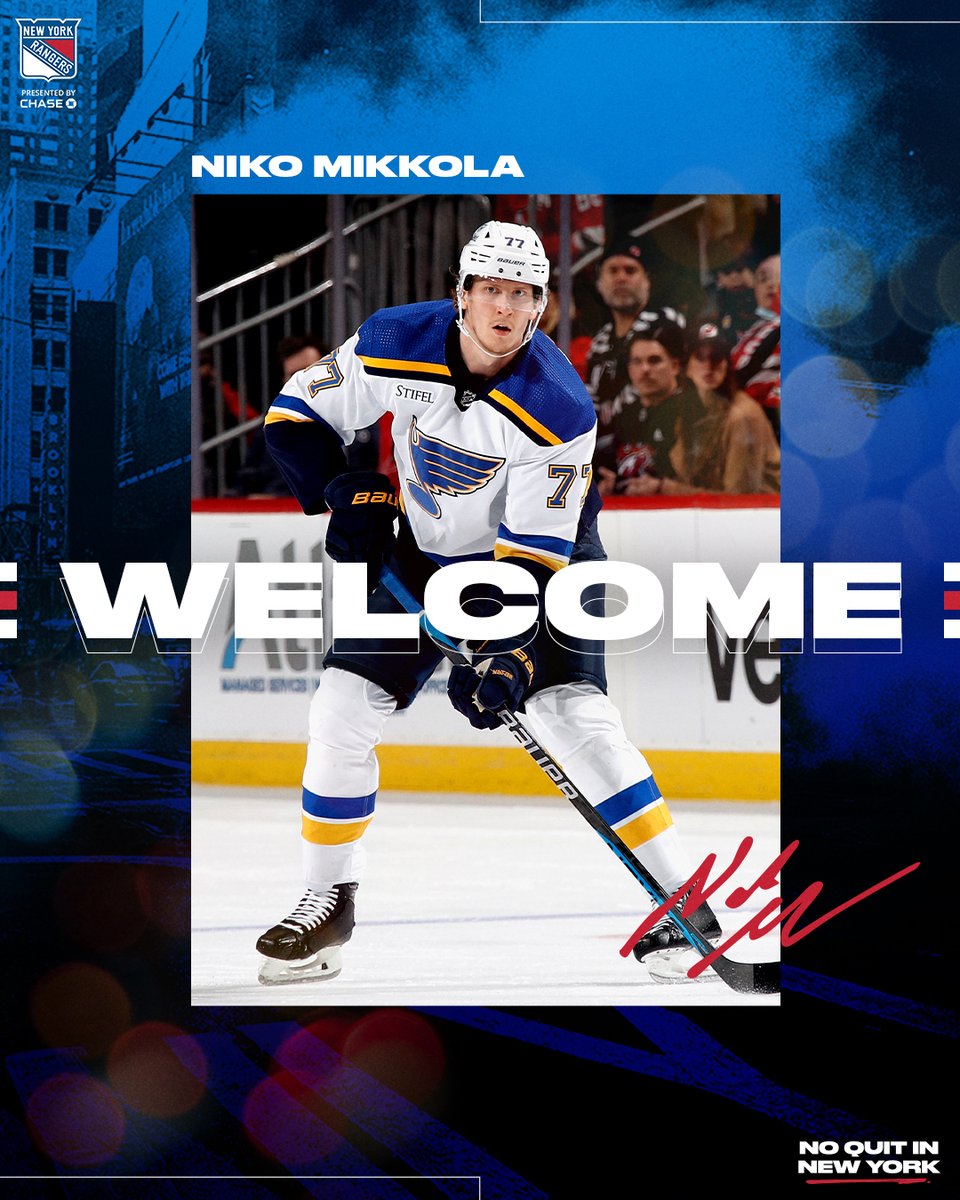 NYRangers's tweet photo. See you soon, Niko! https://t.co/SJ46WzkI3l