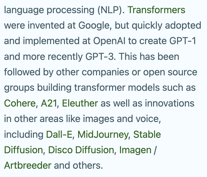 heykahn's tweet photo. Google's market cap fell by $100B yesterday because the markets thinks they're too late to the AI party compared to companies like OpenAI.

Someone should tell the market that Google invented the Transformer technology that companies like OpenAI are built on. https://t.co/FJf7VMR7wr