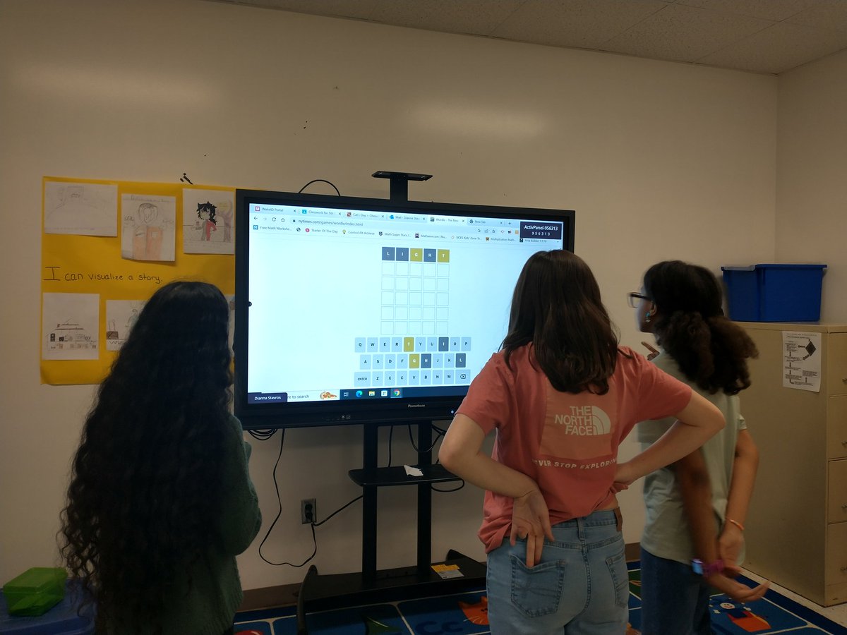 ImaginationHA's tweet photo. Talking strategy, practicing phonics, working as a team! @CreechRoadElem @WordleStats https://t.co/EzBPFUiIOC