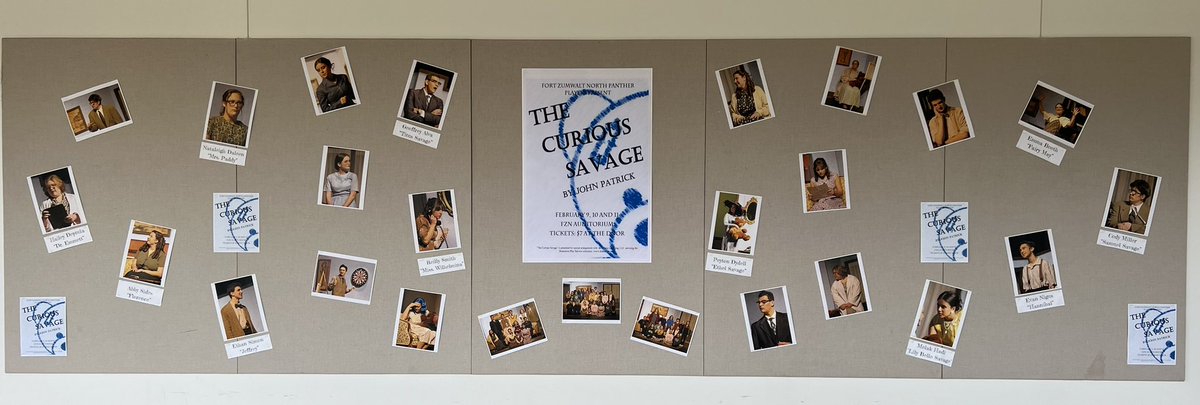 FZNPlayers's tweet photo. The lobby display is up! See you tonight at “The Curious Savage!” https://t.co/ct1EBpLxjk