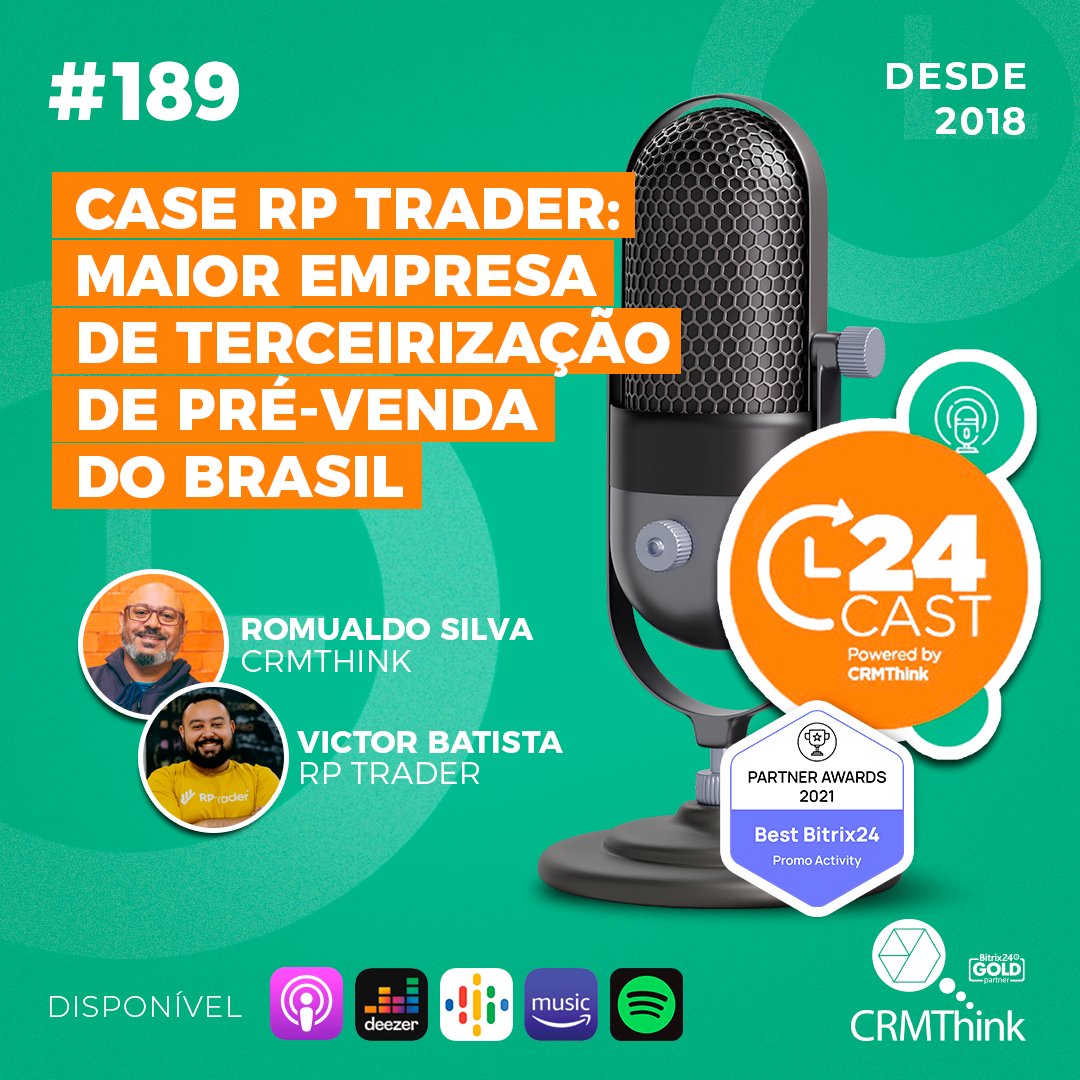 CrmThink's tweet photo. A RP Trader é a maior empresa de Terceirização de Prospecção B2B do Brasil que nasceu inspirada nas máquinas de vendas do polo de inovação Vale do Silício.

https://t.co/Qz1hsTJyi3

#crmthink #24cast #bitrix24brasil https://t.co/To9CQqC0NT