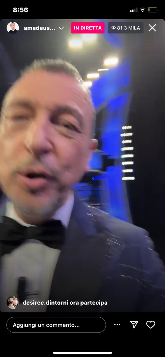 credo nel multiuniverso grazie ad ama che fa le dirette mentre è in diretta #Sanremo2023