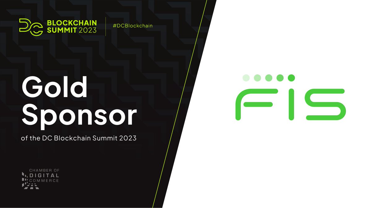 DigitalChamber's tweet photo. We’re excited to announce @FISGlobal as a Gold Sponsor of #DCBlockchain Summit 2023!  Join us on March 21st as we move our industry forward:
👇👇👇  
https://t.co/OwEotuyy1m https://t.co/nSMITxiJac