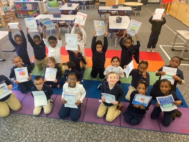 The creative juices are flowing! Students in Mrs. Marsden's Kindergarten class recently wrote their first books! #Enter2Learn #Exit2Lead #EdThatAddsUp #WeAreFRCS