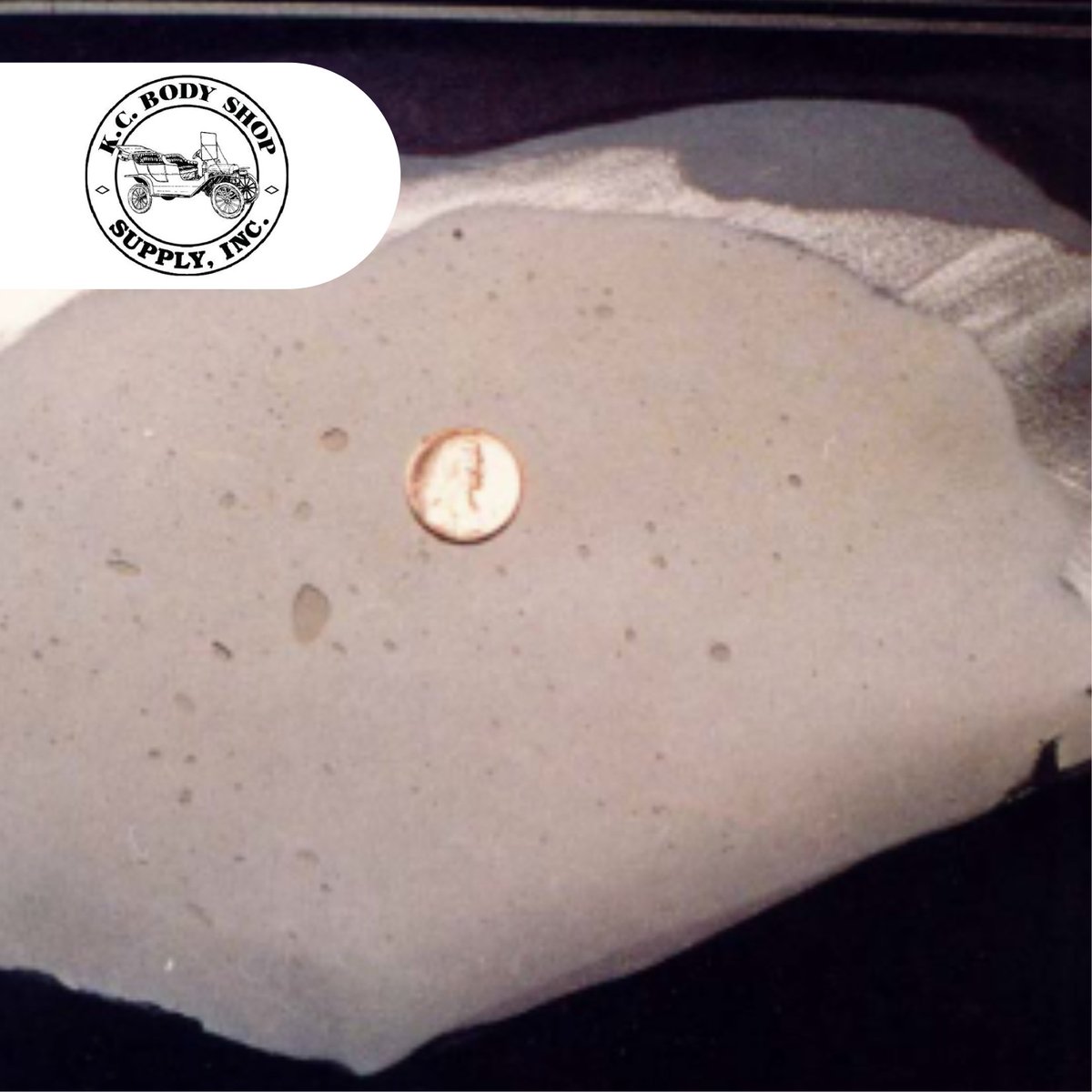 KCBodyShop's tweet image. Pinholes describe small blisters that break when body putty or body filler dries, creating tiny holes on the surface.
Trapped air bubbles inside putty or filler are exposed after sanding a car.
#KCBodyShopSupply #GleamAutomotiveFinish #AutoPaintShop #CarPaintingNearMe