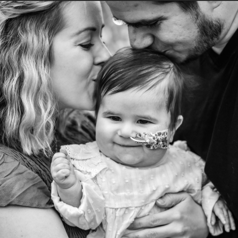 childrens's tweet photo. At 5 days old, our patient Finley had her first heart surgery following a congenital heart defect diagnosis. Finley's parents struggled leaving her every night, but received unexpected care themselves. Read about Finley' story: https://t.co/8onlQAoZtb #WeHaveHeart #HeartMonth https://t.co/QsmjTpoTBo