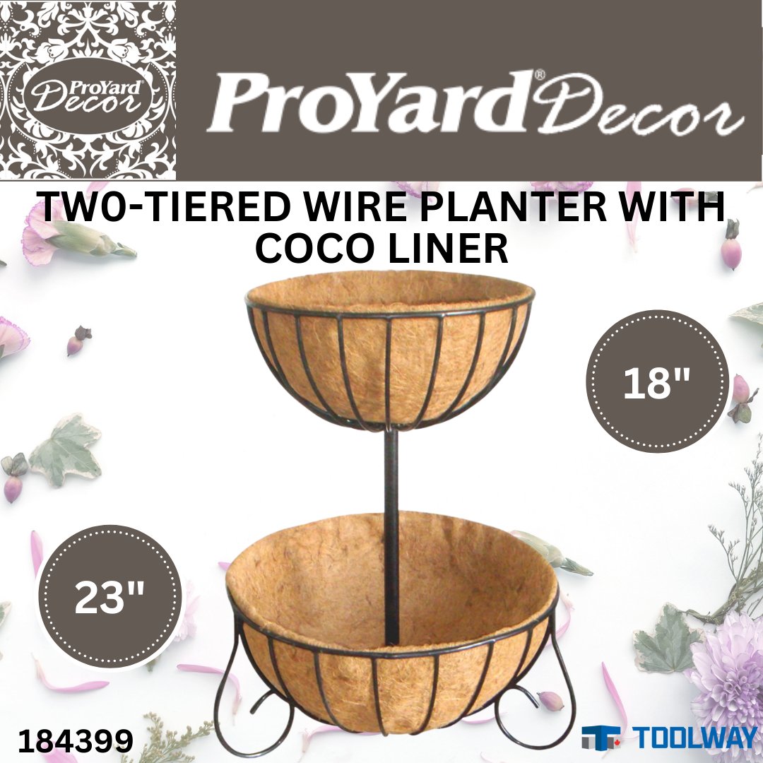 #toolwayindustries #toolway #proyarddecor #proyard #decor #planter #wirebasket #cocoliner