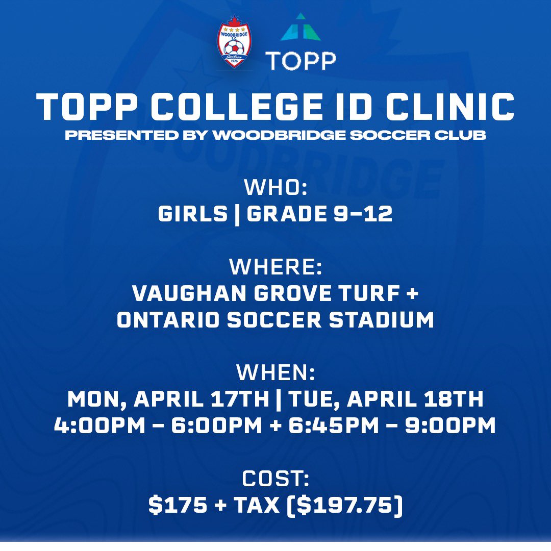 Woodbridge Soccer on Twitter "In addition to the Champions League