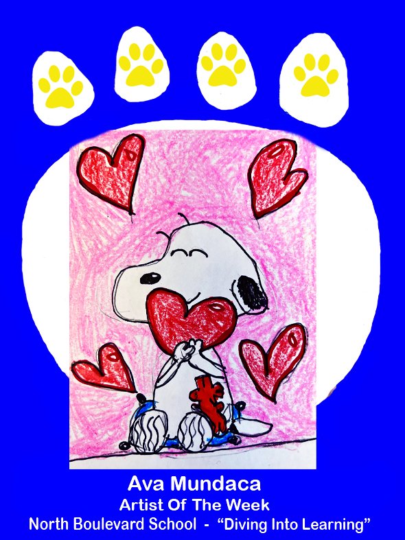 NBSESk's tweet photo. Congratulations to Ava Mundaca - Grade 4 - chosen as Artist Of The Week at North Boulevard School.
#NBTweets
#Peqpantherpride https://t.co/j9N164YAhG