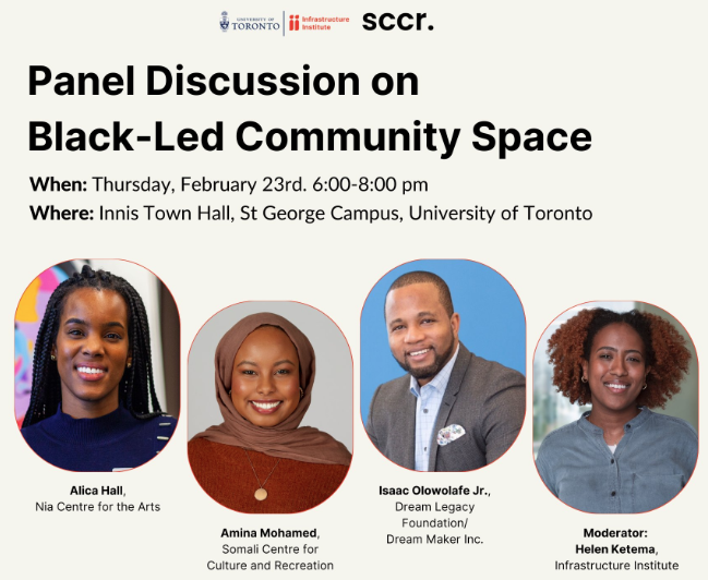 Thx @IIutoronto & @somalicentreto

Here in #TorontoDanforth I'll ask @peter_tabuns & the @tdndp to help #Amplify the Panel Discussion on Black-Led Community Space on Feb 23rd

Cc: @CBC_TOCommunity @nextmagcanada @ByBlacks @CPPlanning_ @MyseumOfToronto @CANURB @EvergreenCanada