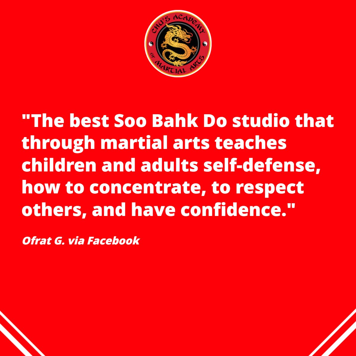 ChusAcademy's tweet photo. Child or adult, our dedicated instructors are here to teach you confidence, concentration, self-defense and more! https://t.co/rPGA2ZstQZ