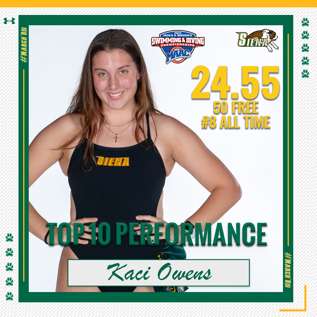 Siena_SwimDive's tweet photo. 🙌 A pair of top times from today's early session! 

#MarchOn | #SienaSaints | #NCAASwim | #MAACSwim https://t.co/5SVqnHqCk6